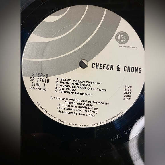 Cheech & Chong LP 1971 Ode Records 1st Press 12” Stoner Comedy EX/NM Lou Adler - Picture 6 of 6